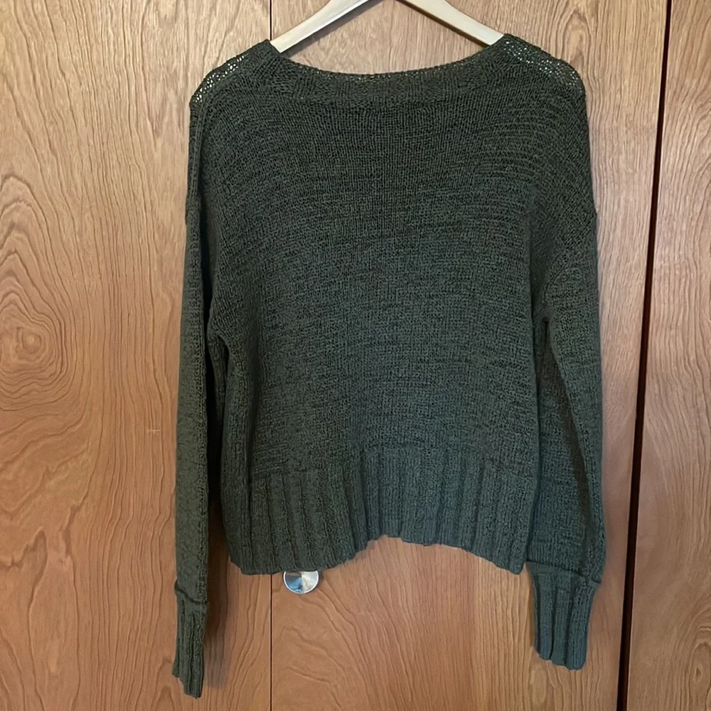 J. Crew Olive Green Sweater - Picture 2 of 5